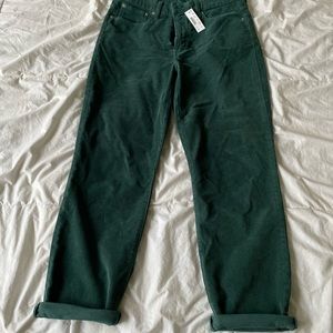 J. Crew Green Corduroy Pants